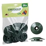 Futura-Shop Schneckenschutz Schneckenfalle 10er Set wetterfest | Schneckenabwehr gegen...