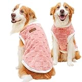 Haustierpullover – Fleece-Hundejacke, flauschig warmes Material, verstellbare Passform,...