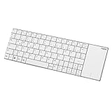 Rapoo E2710 kabellose Multimedia Tastatur wireless Keyboard flaches Edelstahl...