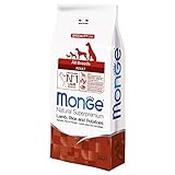Monge Natural Superpremium Adult Lamb, Rice and Potatoes, Hundefutter für alle Rassen...