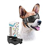 PETLESO Hundebrille Hundeschutzbrille Hunde Sonnenbrille Anti-UV Schutz...