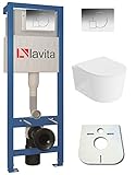 Domino Lavita Vorwandelement inkl. Drückerplatte + Wand WC LOSO ohne Spülrand...