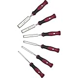 Stemmeisensatz Stemmeisen mit rot-schwarzem 2K-Griff, 6-teiliges Set, Stubai...