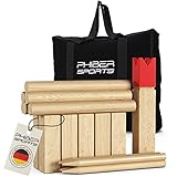 Kubb Wikinger Spiel aus Holz in Premium Qualität – Aus massivem Holz – Mit...
