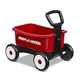 Radio Flyer Push & Pull Walker Wagon, roter 2-in-1 Spielzeug-Walker-Wagen für...