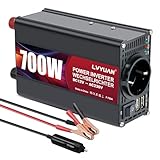 LVYUAN 700W Wechselrichter DC 12V auf 230V AC Spannungswandler Auto Konverter...