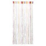 200 x 100 cm Fadenvorhang, Fadenvorhang Blickdicht Glitzer Fadengardine Türvorhänge...