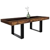 IDMarket - Esstisch, ausziehbar, rechteckig, Phoenix, 6-10 Personen, Holz, Antik-Optik,...