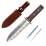 CIELCERA Hori Hori Garden Messer mit schärfen Stab, Ideal - Graben im Garten -...