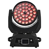 SHEHDS LED Moving Head Light 36x18W Wash Zoom Effect (15-90 Degree) DJ Lights RGBWA+UV...