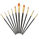 ILantule Pinsel-Set,10 Stück Künstlerpinsel,Hochwertige Künstler PinselSets,Premium...
