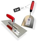 WERKFIT Profi Glättekelle 280x130mm - Rostfreie Glättspachtel aus Edelstahl...