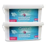 Cristal Aktivsauerstoff 2 x 2,24 kg für den Pool - Chlorfreie Komplettpflege in...