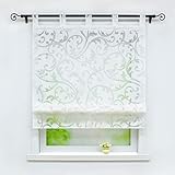 Joyswahl Raffrollo Ausbrenner Raffgardinen mit Schlaufen »Jessica« Gardinen BxH 80x140cm...