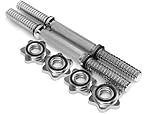 wuuhoo® Kurzhantelstangen Flex - 40cm 2er Set Hantelstange 30mm, Stahl...