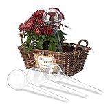 Relaxdays Bewässerungskugeln, 4er Set, Dosierte Bewässerung, 2 Wochen, Versenkbar,...