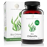 MAISON NATURELLE® | Bio Chlorella Presslinge (500 Stück) - 100% reine Algen Tabletten...