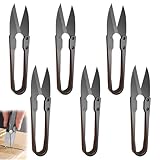 6 Stück Fadenschere Scharf Aus Edelstahl, Fadenschere Fadenschneider Nähen,Fadenschere...