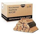 30kg Brennholz - 100% Buche, ofenfertig, Scheitlänge ca. 25 oder ca. 33 cm - für Kamin,...