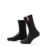 LK Trend & Style Schafwollsocken Damen PARISIAN BLACK wadenlang schwarz Einheitsgröße...
