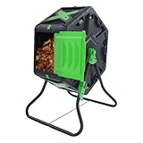 Tumbling Komposter 70 L, Einkammer drehbar Kompostbehälter Komposterbin für Garten,...
