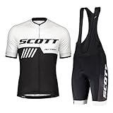 HOMTOL Herren Fahrrad Anzüge Kurzarm Fahrrad Trikot set Atmungsaktive Radtrikot...