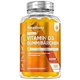 Vitamin D3 4000 IE - Vitamin D trägt zur Erhaltung normaler Knochen - 120...