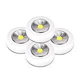 Hemobllo Led-light 4 LED Nachtlicht Wandleuchte LED Drucklampe Notlicht LED...