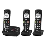 Panasonic KX-TGU133EXB digitales schnurloses Telefon mit Anrufbeantworter, Basisstation &...