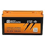 LIONTRON LiFePO4 12,8V 100Ah LX; 1280Wh;  3000 Zyklen bei 90% Entladungstiefe (DOD) mit...