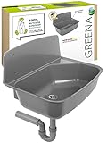 'aquaSu® Ausgussbecken Greena, nachhaltig aus recyceltem Kunststoff, Produkt...