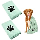Hundehandtuch, 2 Stück Hundehandtuch Extra Saugfähig für Hunde Und Katzen,...