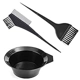Gezimetie Haarfärbepinsel Haare Faerben Set, doppelseitige Bürste, Kamm und...