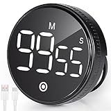 Czemo Küchentimer Eieruhr USB Digitaler Kochtimer magnetischer Timer Countup...
