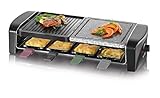 SEVERIN Raclette-Grill mit Naturgrillstein und Grillplatte, Raclette mit...