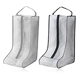 LEEQ 2pcs Stiefel Aufbewahrungstasche - Tragbare Stiefeltasche mit Griff Staubdicht und...