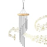 Windspiele für Draußen Hängend,Chimes Metall Wind,Alu-Röhren Windspiel,Draußen...