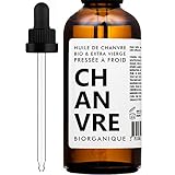 BIO Hanföl 100% rein, natürlich und kaltgepresst - 100 ml - Pflege für Haare, Körper,...