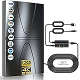 DVB-T/DVB-T2-Antenne 520+KM Reichweite, Upgrade Digitale Antenne für TV...