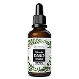 Vitamin D3 + K2 Tropfen 50ml - Premium: 99,7+% All-Trans (K2VITAL® von Kappa) + hoch...