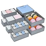 DIMJ 12er Schubladen Ordnungssystem Schubladen Organizer, Faltbare...