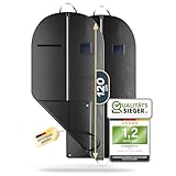 FiRiO® 2 x Premium Kleidersack - BIS 50% DICKERES MATERIAL - Faltbare Kleidersack...