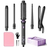 BESTOPE PRO Lockenstab, 5 in 1 Lockenstäbe Set mit Glätteisen, Thermobürste,...