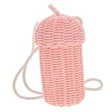 VALICLUD Tasche aus Tannenzapfen Handtasche aus Stroh Rattan gewebte Tasche strandtasche...