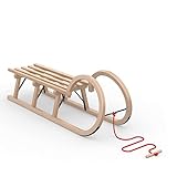 Vispronet Hörnerschlitten Classic, 2-Sitzer, Tragfähigkeit 2 x 90 kg, inkl. Zugseil,...