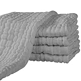 Yoofoss Mullwindeln Spucktücher 5er Set 65x65 cm Mulltücher 100% Baumwolle Stoffwindeln...