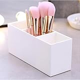 Kosmetik Organizer, Kosmetik Pinselhalter mit 3 Fächer, Acryl Kosmetik Make Up...