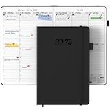 JAYSOO® Terminplaner 2025 Wochenplaner 21x14.5cm Tageplan und Stundenplan, 12 Monate...