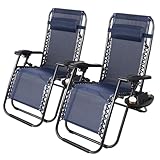 Superworth Sonnenliege Liegestuhl klappbar 2er Set,...
