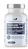 Steiger Naturals Hyaluronsäure Kapseln – Hochdosiert: 510 mg. 90 Stück (3 Monate). Mit...